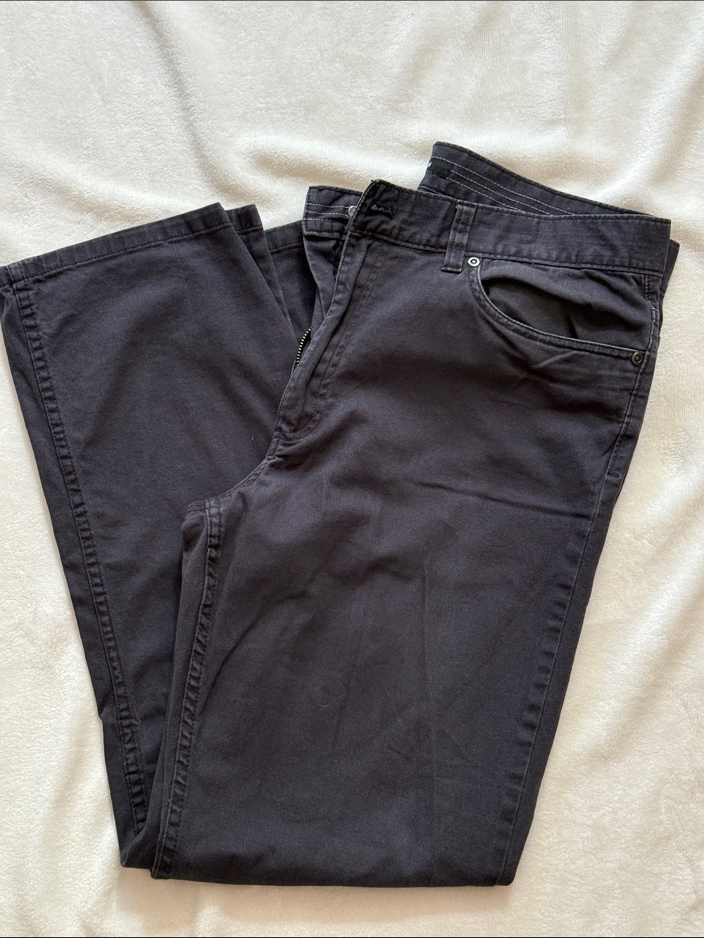 Classic Grey Straight-Leg Pants